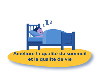 Améliore la qualité du sommeil et la qualité de vie